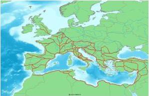 maps of the ancient world in Hadrian's time